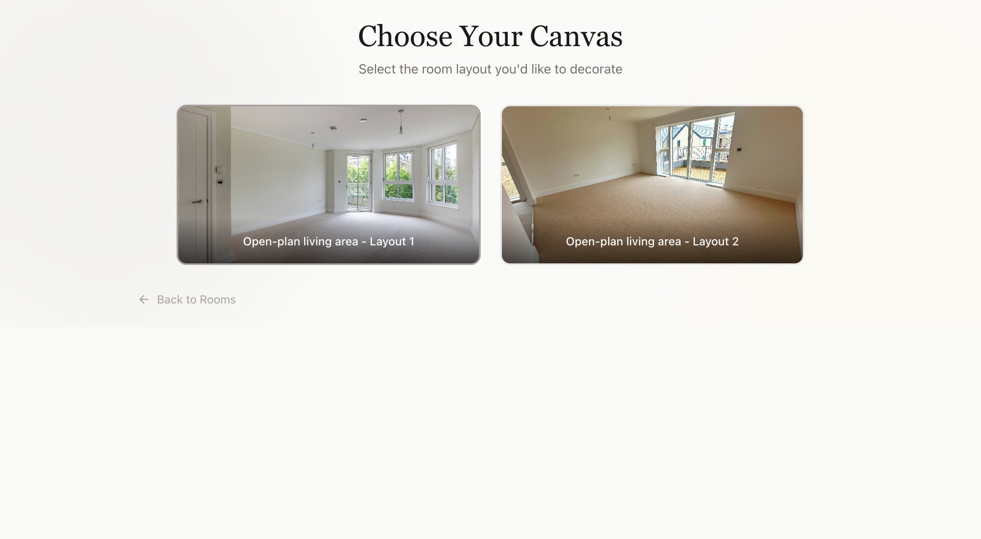 Multiple layouts per room type
