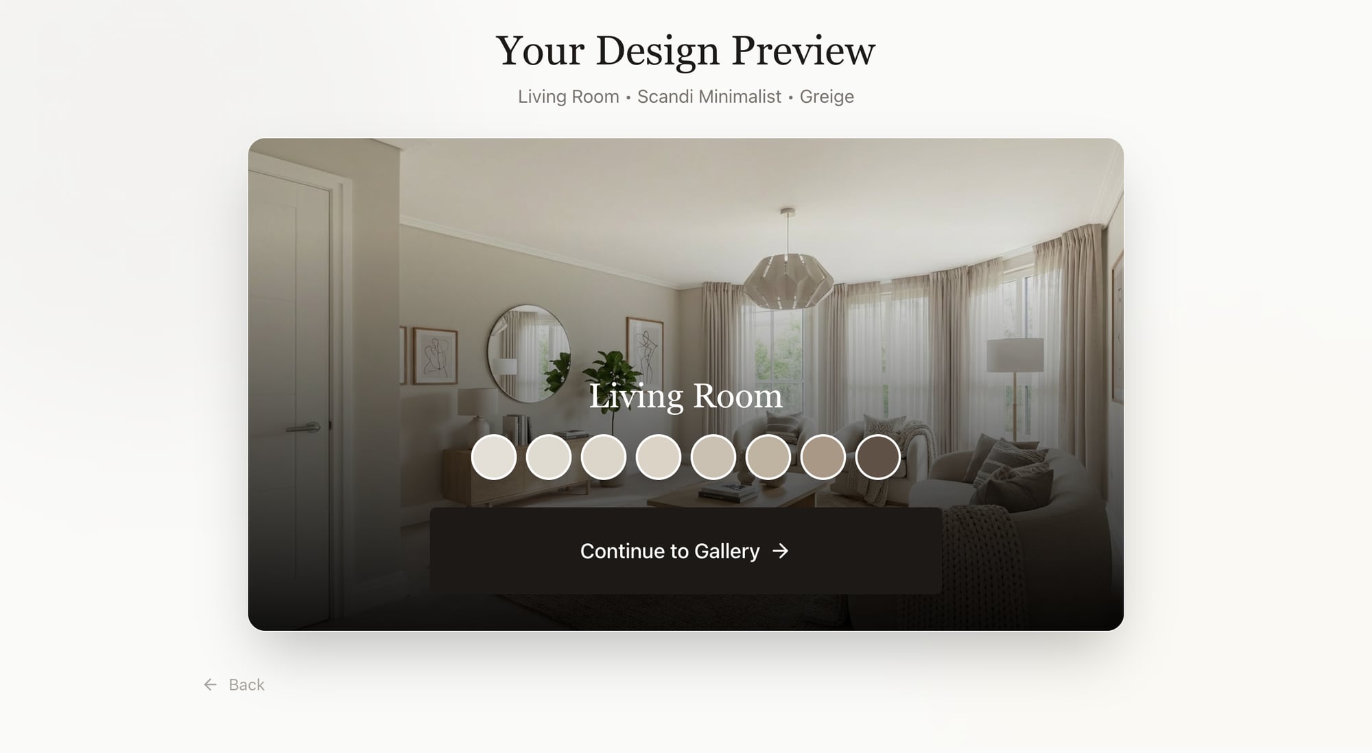 Users see a preview before entering the full gallery