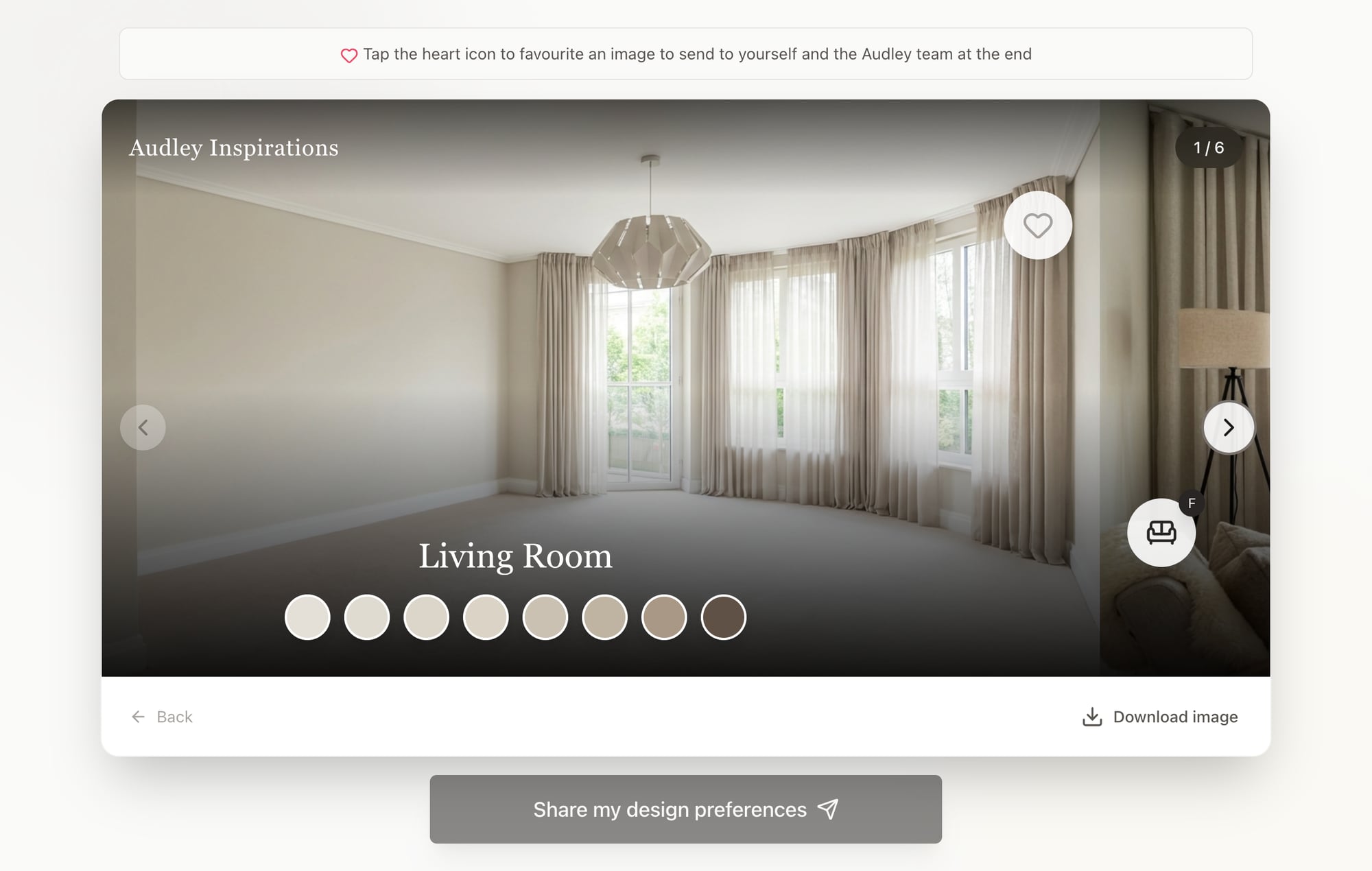 Gallery view: furnished with toggle