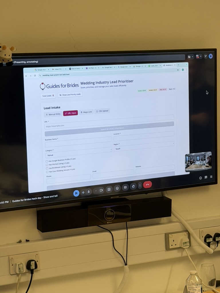 Wedding Lead Prioritiser tool