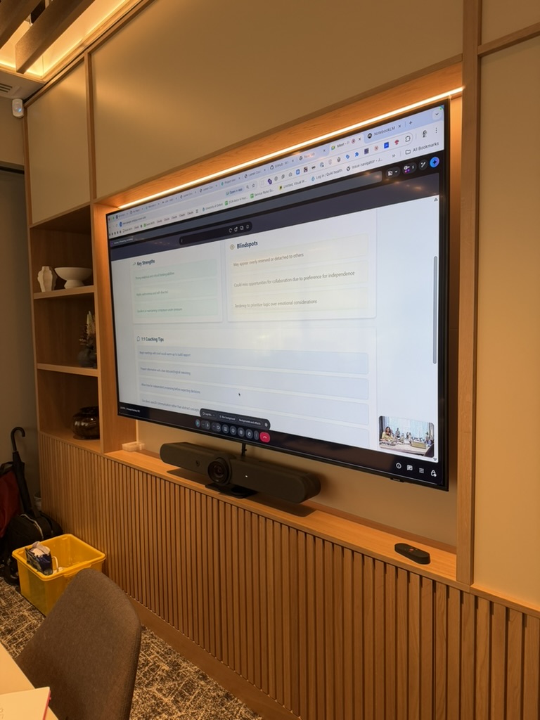 Coaching platform on the big screen